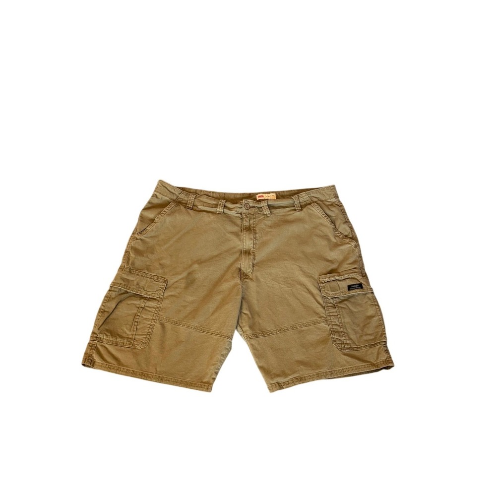 Wrangler‎ Mens Relaxed Fit Cargo Shorts Khaki Ripstop Cotton Utility Tan SZ 44